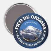 Pico de Orizaba (Citaltepetl) Magneet (Voorkant / Achterkant)