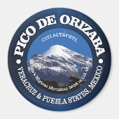 Pico de Orizaba (Citaltepetl) Magneet (Voorkant)