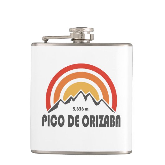 Pico de Orizaba Mexico Heupfles (Voorkant)