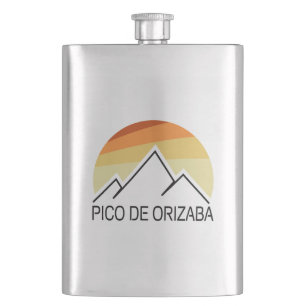 Pico de Orizaba Mexico Retro Flacon