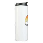 Pico de Orizaba Mexico Retro Thermosbeker (Gedraaid links)