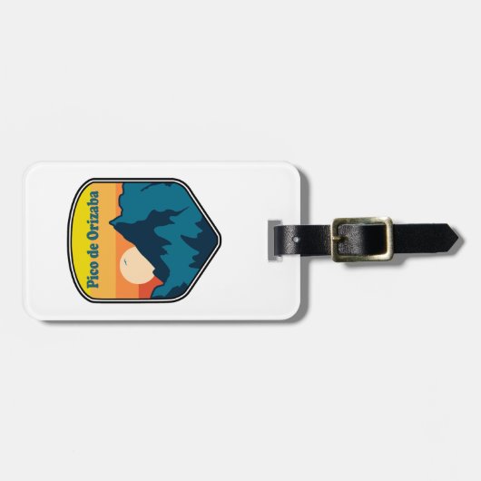 Pico de Orizaba Mexico Sunrise Bagagelabel (Voorkant horizontaal)