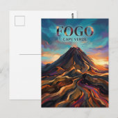 Pico do Fogo Kaapverdië Briefkaart (Voorkant / Achterkant)