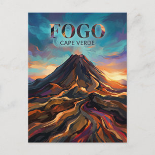 Pico do Fogo Kaapverdië Briefkaart