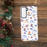 Pico Mountain Vermont Ski Snowboard patroon Samsung Galaxy Hoesje<br><div class="desc">Een grappig winterskipatroon voor het skigebied Pico Mountain in Mendon,  Killington,  Vermont,  Verenigde Staten,  Noord-Amerika. Perfect cadeau-idee voor wintersportliefhebbers: ski,  snowboard,  freestyle,  skisprong,  langlaufen.</div>