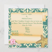 PICOCK VERDER NAAR WEDING INVITATIE KAART (Achterkant)