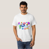 Picons voor sociale media T-shirt (Voorkant volledig)