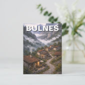 Picos de Europa Bulnes Spanje Reizen Briefkaart (Staand voorkant)