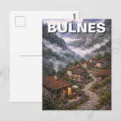 Picos de Europa Bulnes Spanje Reizen Briefkaart (Voorkant / Achterkant)