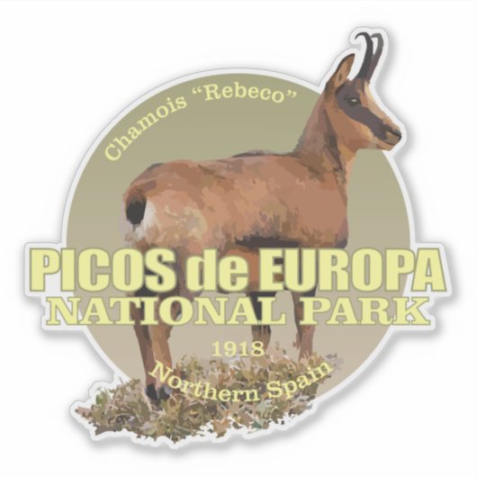 Picos de Europa (Chamois) WT Sticker (Voorkant)
