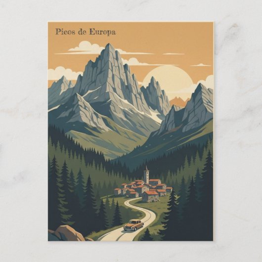 Picos de Europa, Spanje Briefkaart (Voorkant)