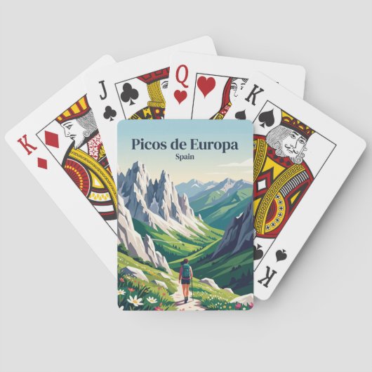 Picos de Europa Spanje Pokerkaarten (Achterkant)