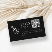 Pics gebeuren! Foto, QR-code, bruiloft Informatiekaartje