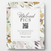 PICS HAPPEN! Moderne Lente Bruiloft QR Code Galler Fotoplaat (Voorkant)