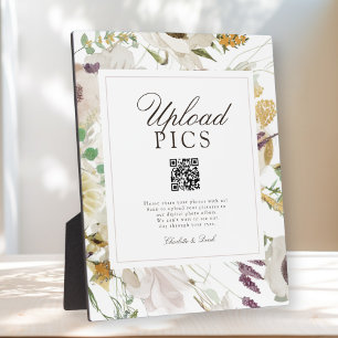 PICS HAPPEN! Moderne Lente Bruiloft QR Code Galler Fotoplaat