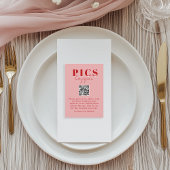 Pics happen! Photo, QR-Code, Wedding Informatiekaartje