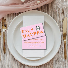 Pics happen! Photo, QR-Code, Wedding Informatiekaartje