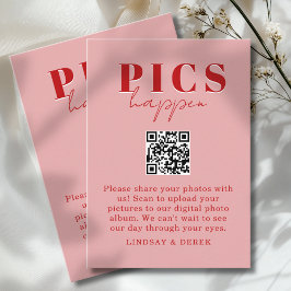 Pics happen! Photo, QR-Code, Wedding Informatiekaartje