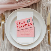 Pics happen! Photo, QR-Code, Wedding Informatiekaartje