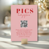 PICS HAPPEN! QR Code Blush Red Wedding Gallery