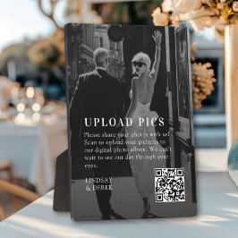 PICS HAPPEN!QR Code Bold Wedding Photo Gallery Fotoplaat