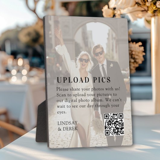 PICS HAPPEN! QR Code Bruidsfotogalerij Fotoplaat