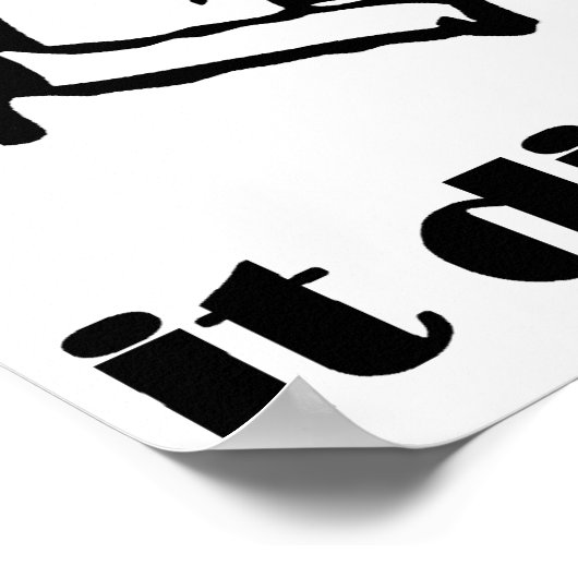 Pics of het gebeurde niet Retro Poster (Hoek)