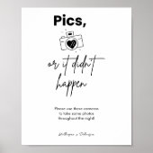 Pics of het gebeurde niet wegwerp camera bruiloft poster (Voorkant)