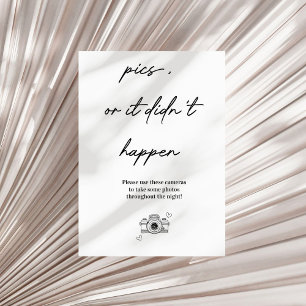 Pics of het gebeurde niet wegwerp camera bruiloft poster