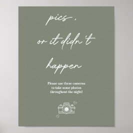 Pics of het gebeurde niet wegwerp camera bruiloft poster