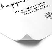 Pics of het gebeurde niet wegwerp camera bruiloft poster (Hoek)