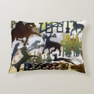 Pict-symbolen en lacing accent kussen