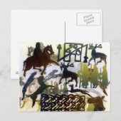 Pict-symbolen en lacing briefkaart (Voorkant / Achterkant)