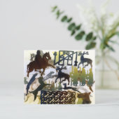 Pict-symbolen en lacing briefkaart (Staand voorkant)