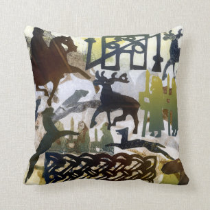 Pict-symbolen en lacing kussen