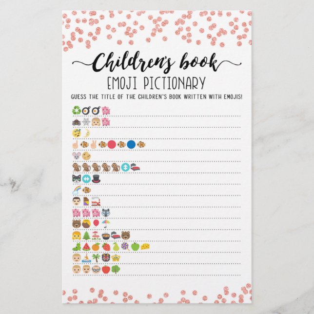 Pictionary van het kinderboek Emoji met Answers ga (Voorkant)