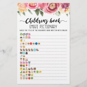 Pictionary van het kinderboek Emoji met Answers ga