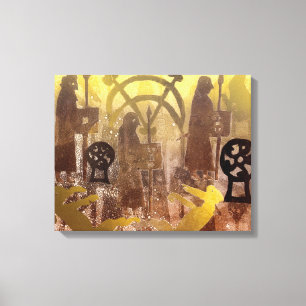 Pictish Birsay Stone Canvas Afdruk