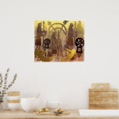 Pictish Birsay Stone Poster (Keuken)