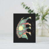 Pictish Boar Sun Briefkaart (Staand voorkant)