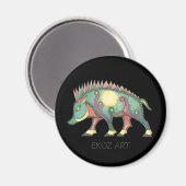 Pictish Boar Sun Magneet (Voorkant / Achterkant)