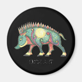 Pictish Boar Sun Magneet (Voorkant)