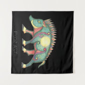 Pictish Boar Sun Wandkleed (Voorkant (horizontaal))