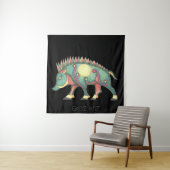 Pictish Boar Sun Wandkleed (In situ)