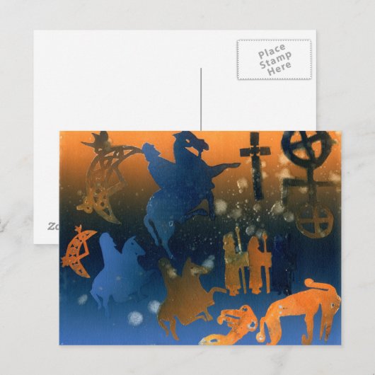 Pictish Ceremony Briefkaart (Voorkant / Achterkant)