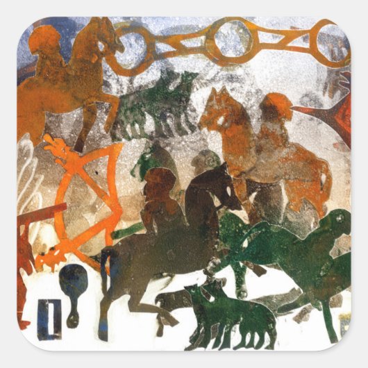 Pictish Heritage Vierkante Sticker (Voorkant)