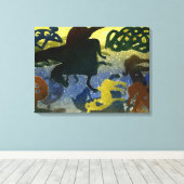 Pictish Horsemen Canvas Afdruk (Insitu (Houten vloer))