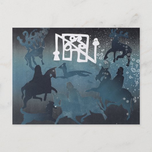 Pictish Hunting Scene Briefkaart (Voorkant)