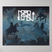 Pictish Hunting Scene Poster (Voorkant)