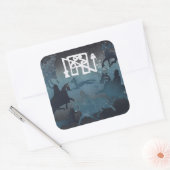 Pictish Hunting Scene Vierkante Sticker (Envelop)